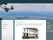 Tablet Screenshot of hotel-blume-stutensee.de